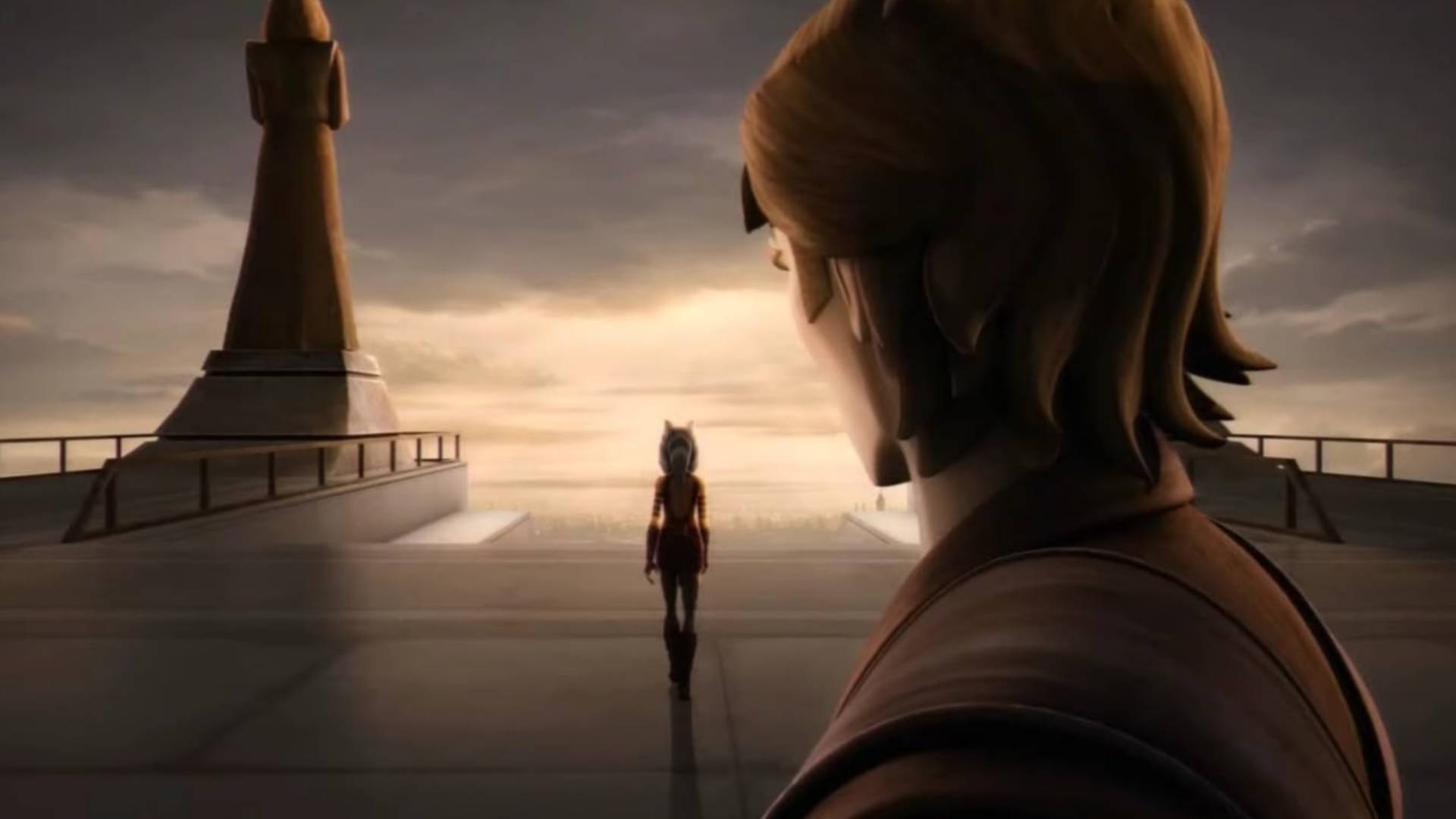 Anakin et Ahsoka dans The Clone Wars