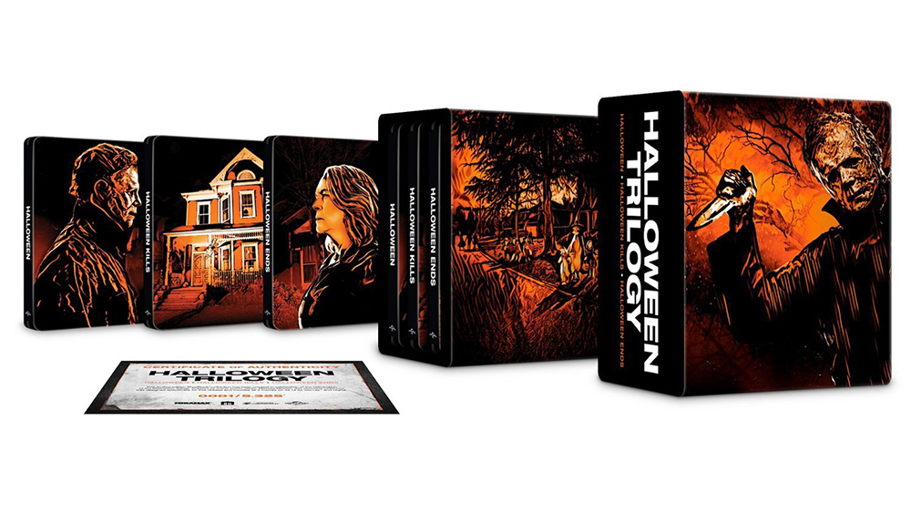 Coffret Steelbook Halloween Trilogy 4k