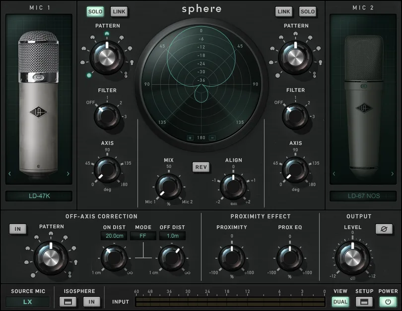 Logiciel de modélisation de microphone Sphere LX.