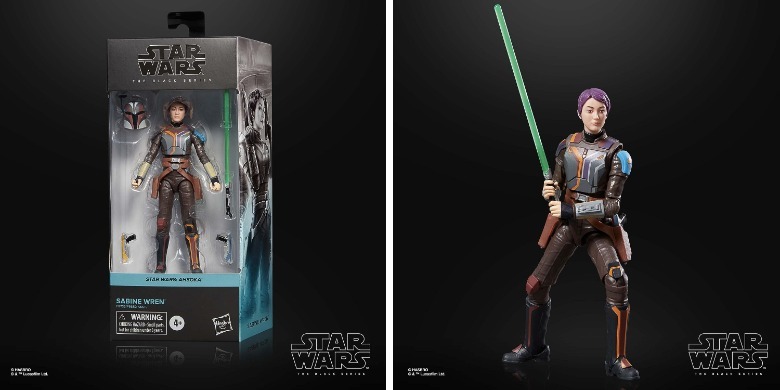 Figurines d'action Ahsoka de la série noire de Star Wars