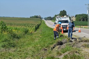 débris d'un véhicule impliqué dans un accident mortel