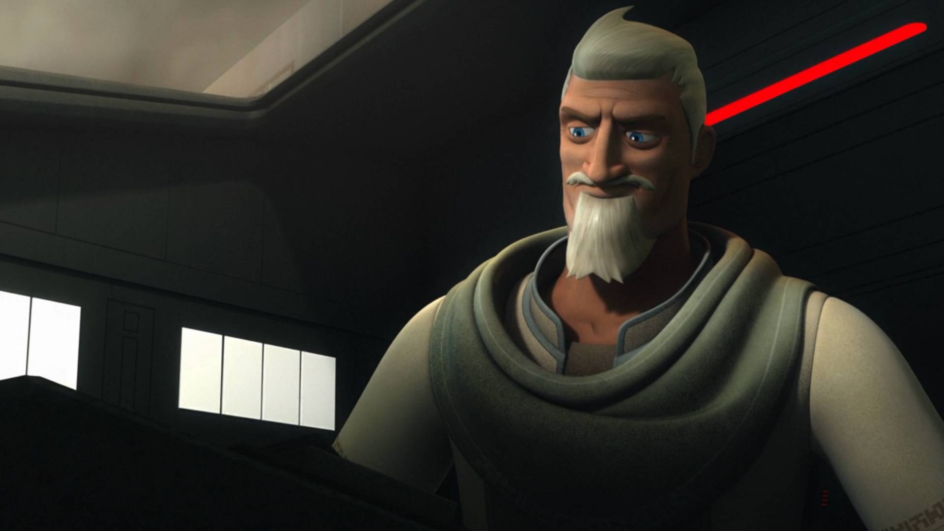 Clancy Brown dans le rôle de Ryder Azadi dans Star Wars Rebels