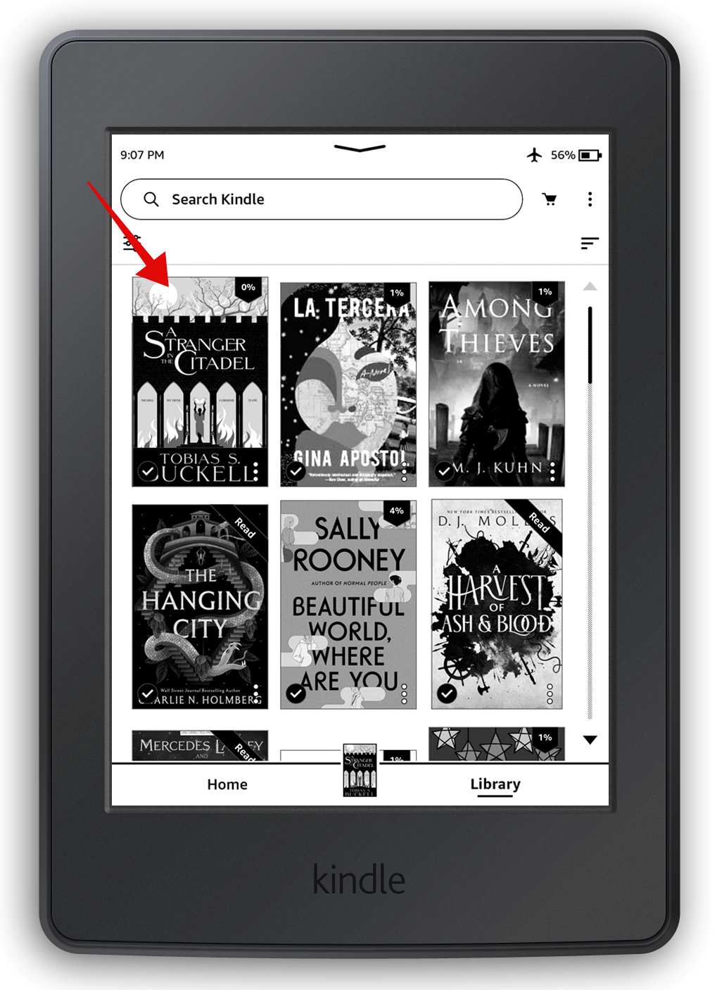 Ebooks sur un Kindle Paperwhite