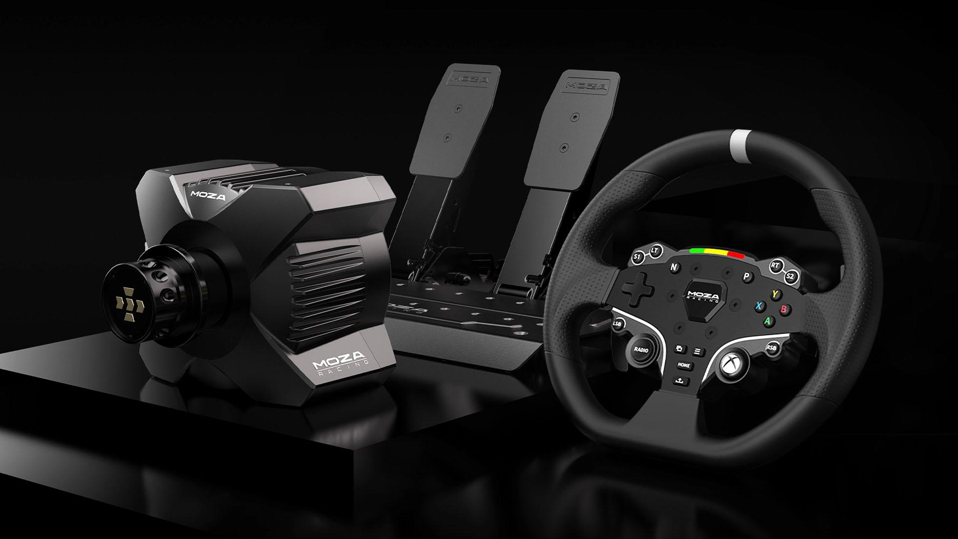 The Moza R3 is a direct drive sim racing bundle for Xbox