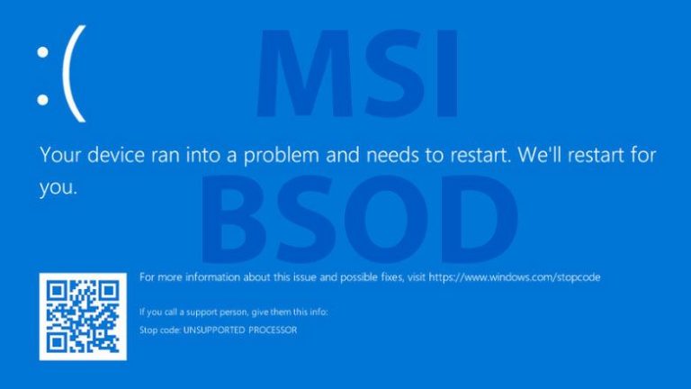 MSI détaille la solution de contournement officielle pour les BSOD Windows 11 KB5029351