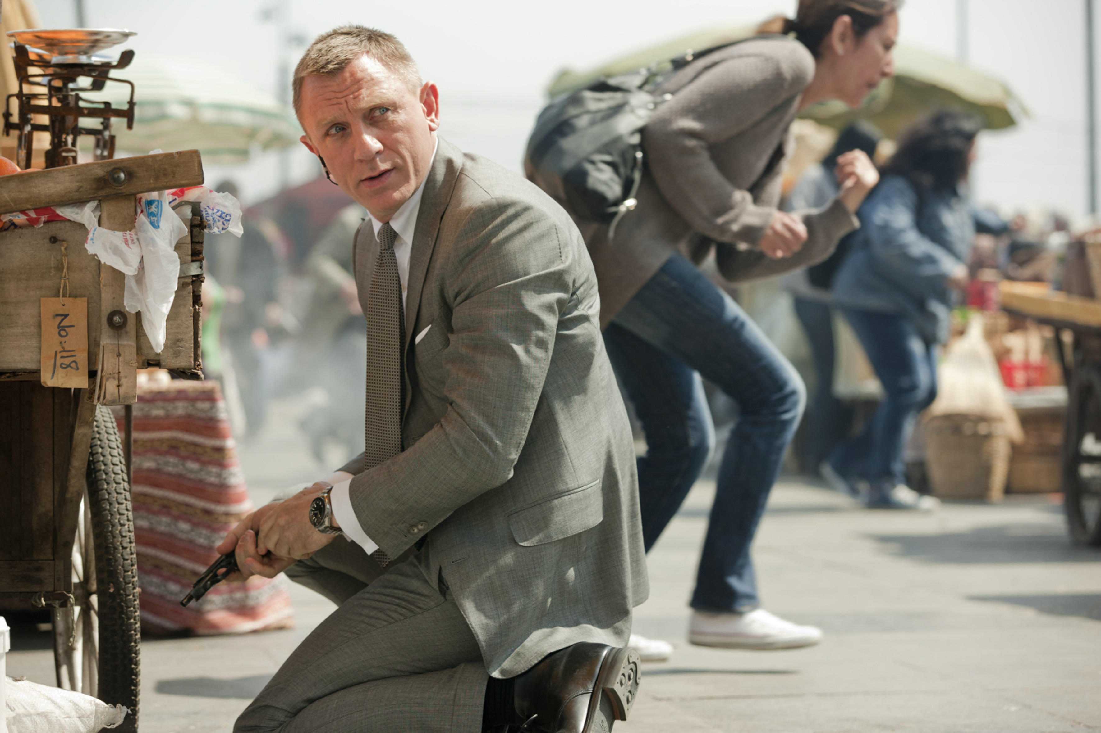 Daniel Craig dans le rôle de l'agent 007 dans Skyfall