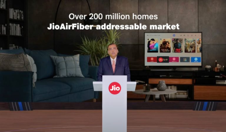 Le hotspot 5G de Reliance, Jio AirFiber, arrivera dans les magasins le mois prochain dans le cadre d’une poussée haut débit