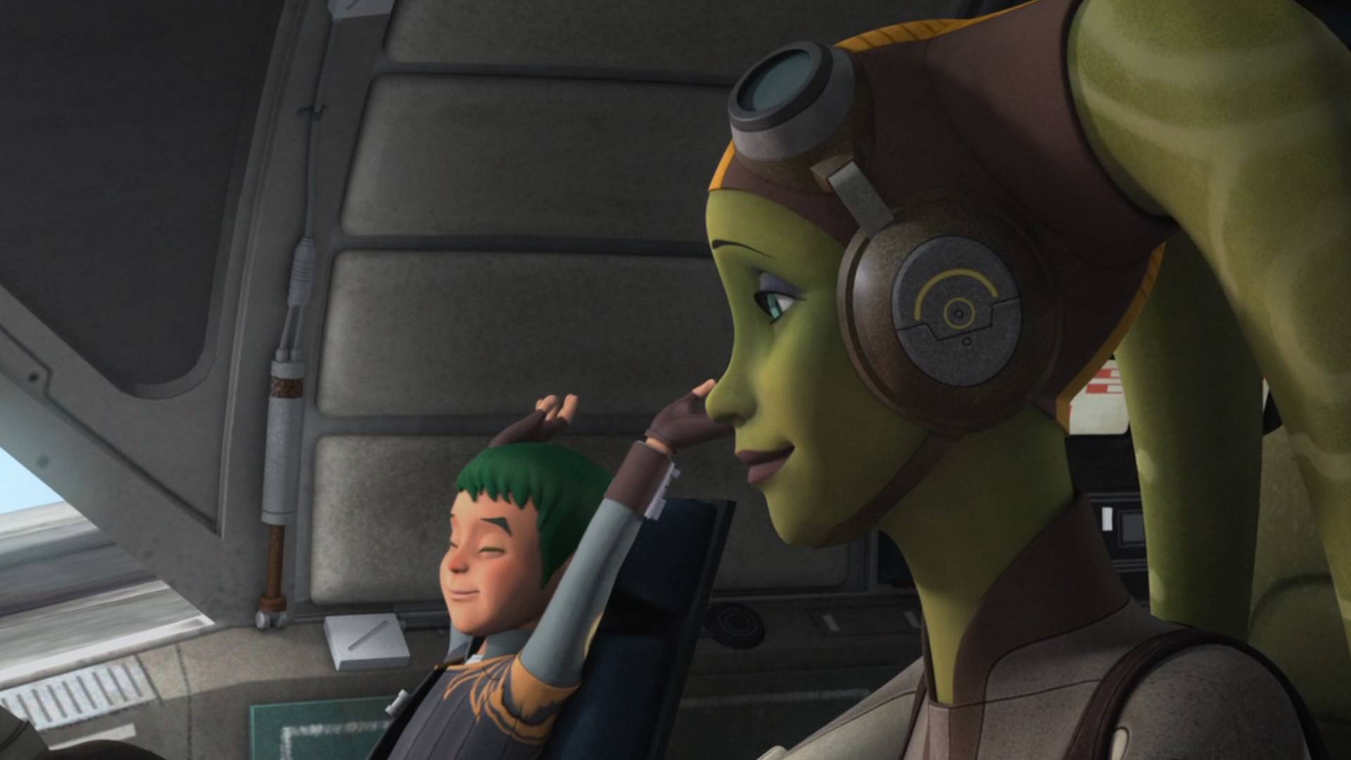 Jacen Syndulla et Hera Syndulla dans Star Wars Rebels