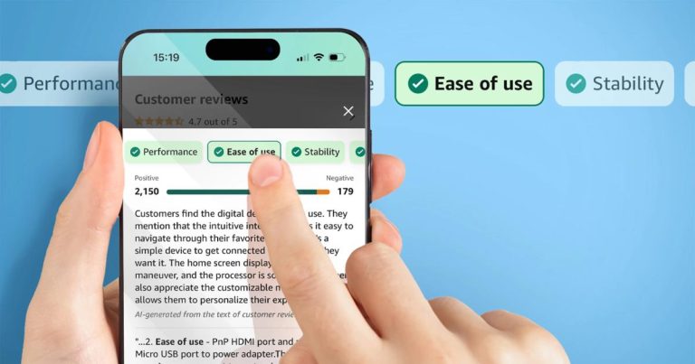 Amazon commence à déployer des résumés d’avis générés par l’IA
