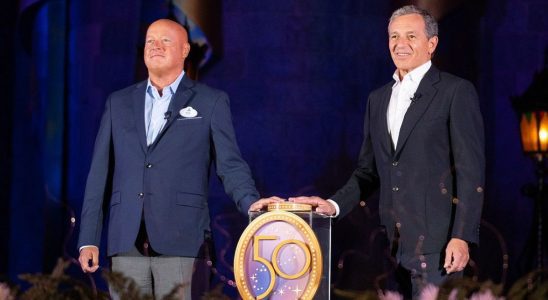 Bob Chapek and Bob Iger at Walt DIsney World