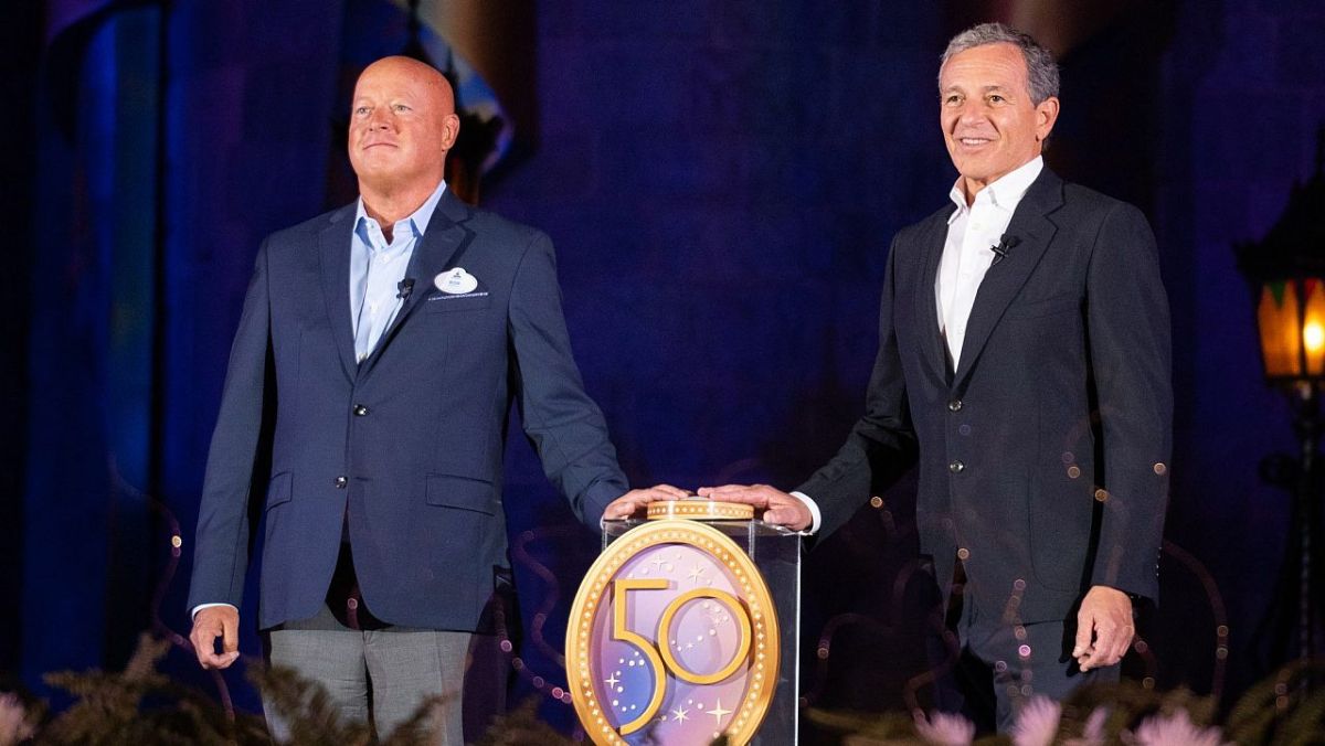 Bob Chapek and Bob Iger at Walt DIsney World