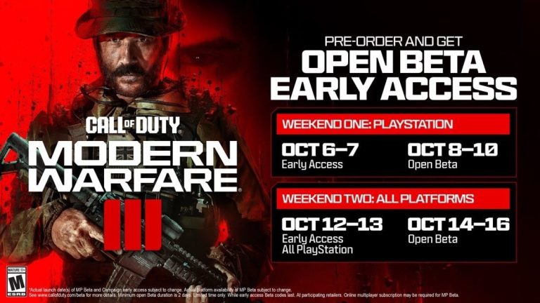 Calendrier de la bêta ouverte de Modern Warfare 3, Call of Duty : prochain révélé