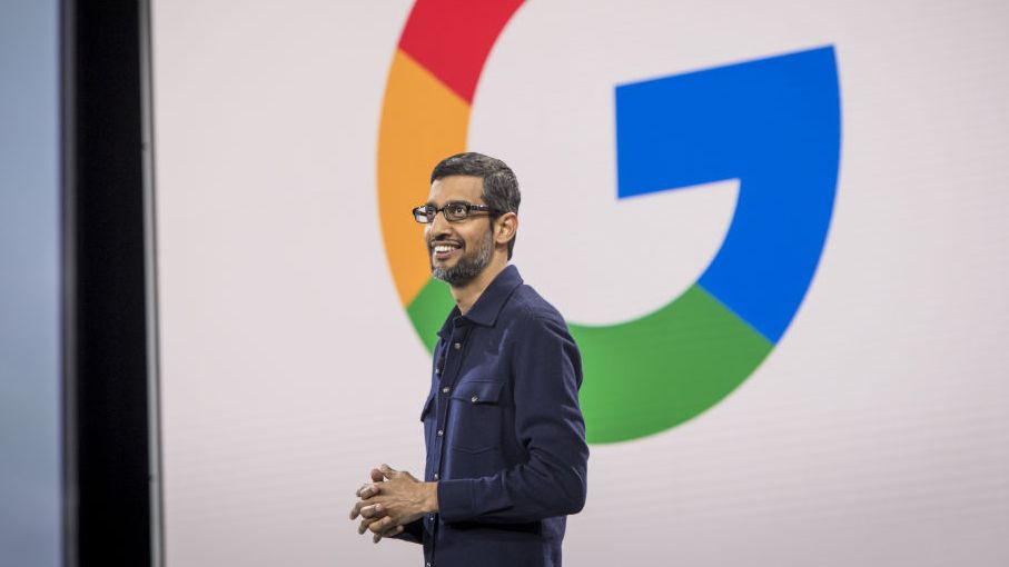 Google CEO Sundar Pichai at the Cloud Next 