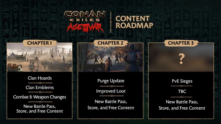 Conan Exiles Age of War Chapitre 2 sort le 21 septembre, mise à jour de la feuille de route et détails dévoilés