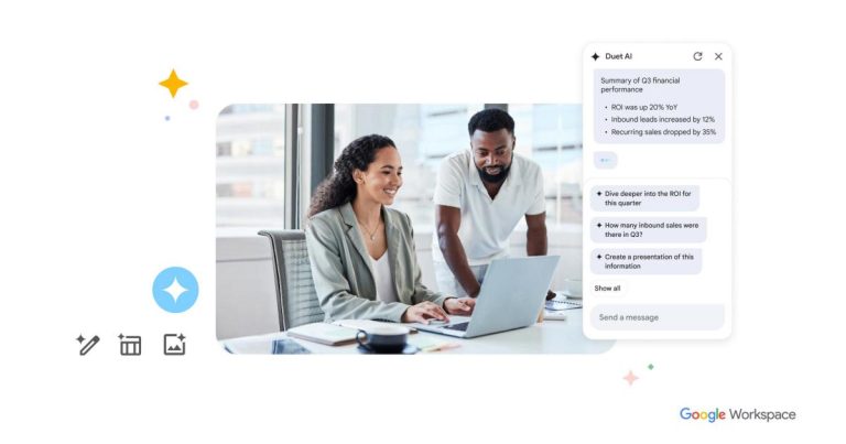 Duet AI de Google arrive dans les applications Workspace, mais les utilisateurs professionnels devront payer un supplément
