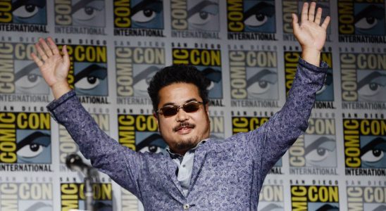 SAN DIEGO, CALIFORNIA - JULY 21: Katsuhiro Harada waves to the crowd at the Tekken 8: The Art of Fighting panel at 2023 Comic-Con International: San Diego at San Diego Convention Center on July 21, 2023 in San Diego, California