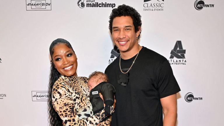 Keke Palmer and Darius Jackson with their baby