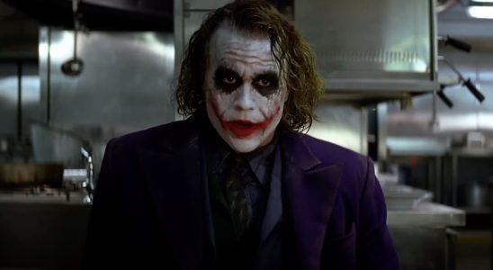 Heath Ledger as The Joker in The Dark Knight