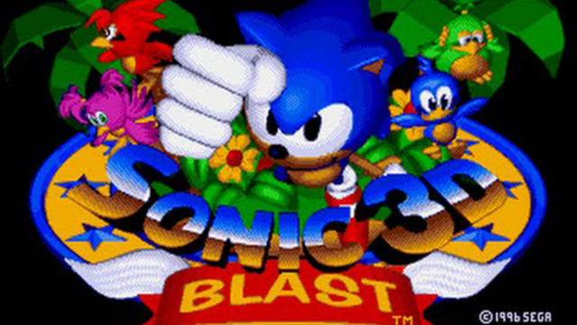 Écran titre de Sonic 3d blast