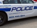 Un véhicule de la police régionale de Peel est vu à Brampton le 25 juillet 2023.