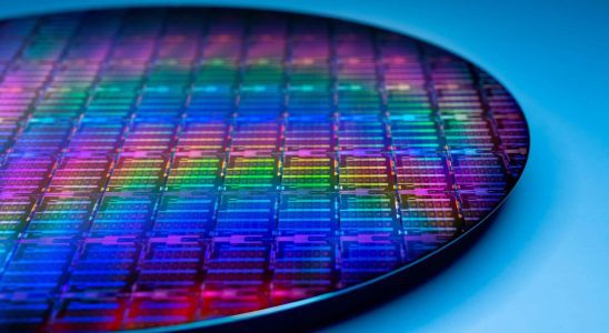 Intel CPU wafer