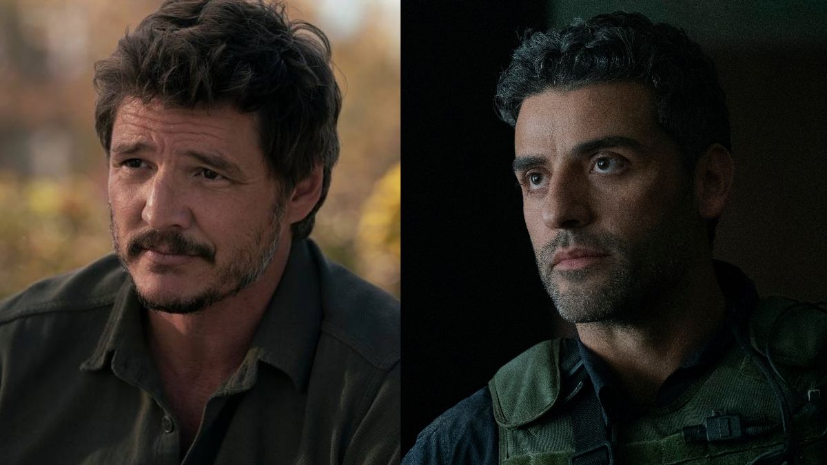 Pedro Pascal in The Last of Us and Oscar Isaac in Triple Frontier