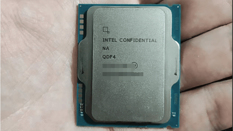 Processeur Intel inédit avec socket LGA1851 pris en photo