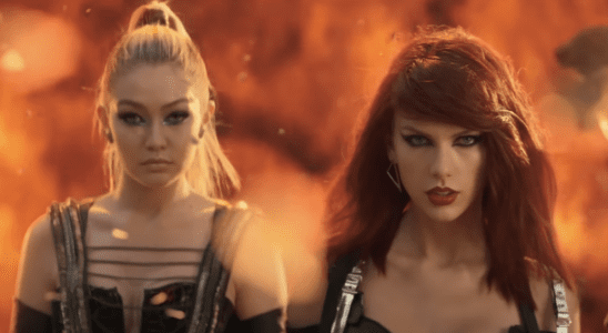 Taylor Swift and Gigi Hadid in Bad Blood music video