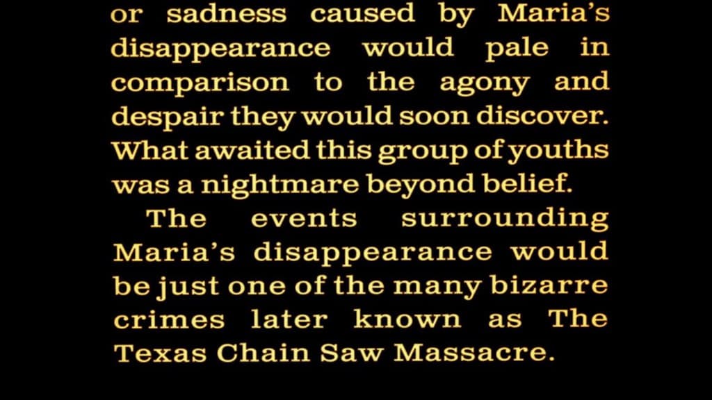 Récit du massacre à la tronçonneuse au Texas