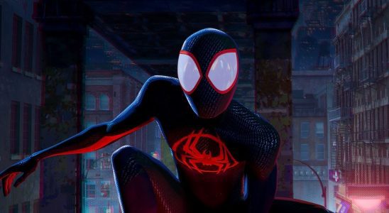 Costumed Miles Morales in Spider-Man: Across the Spider-Verse