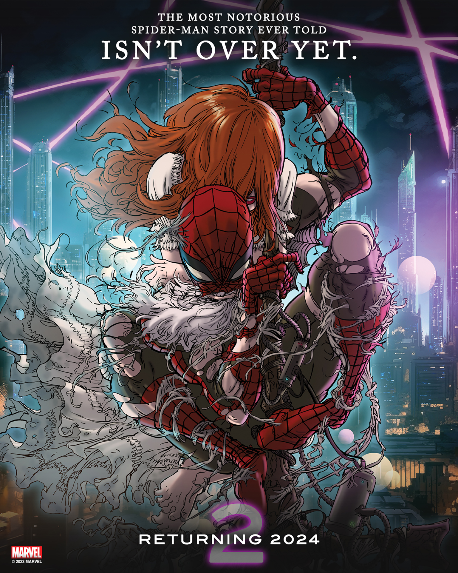 Art promotionnel de Spider-Man: Reign 2 par Kaare Alexander