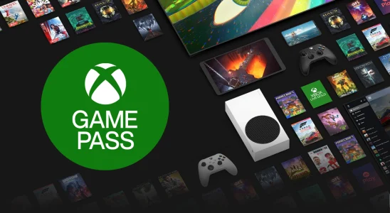 Xbox Game Pass logo with a series of games behind it.