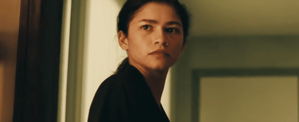 Zendaya as Rue in Euphoria