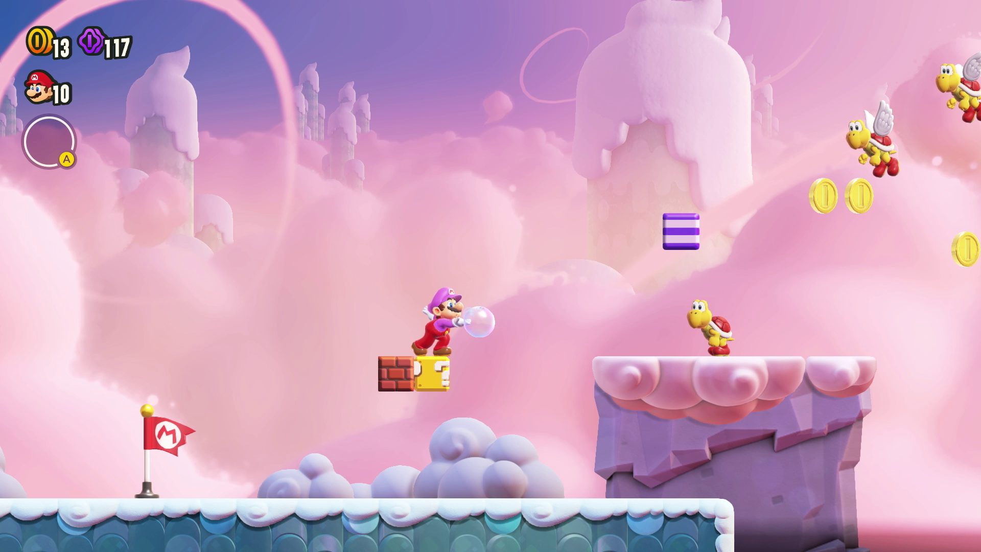 Captures d'écran de Super Mario Bros. Wonder, fournies par Nintendo