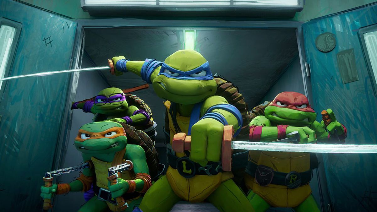 Les Teenage Mutant Ninja Turtles, armes à la main, sont prêtes à vous mettre en pagaille dans Mutant Mayhem