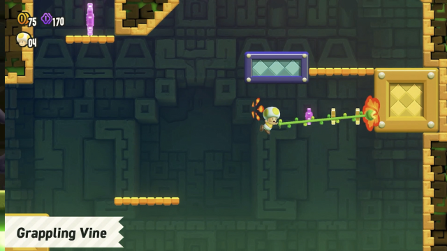 Grappling Vine se met sous tension dans Super Mario Wonder