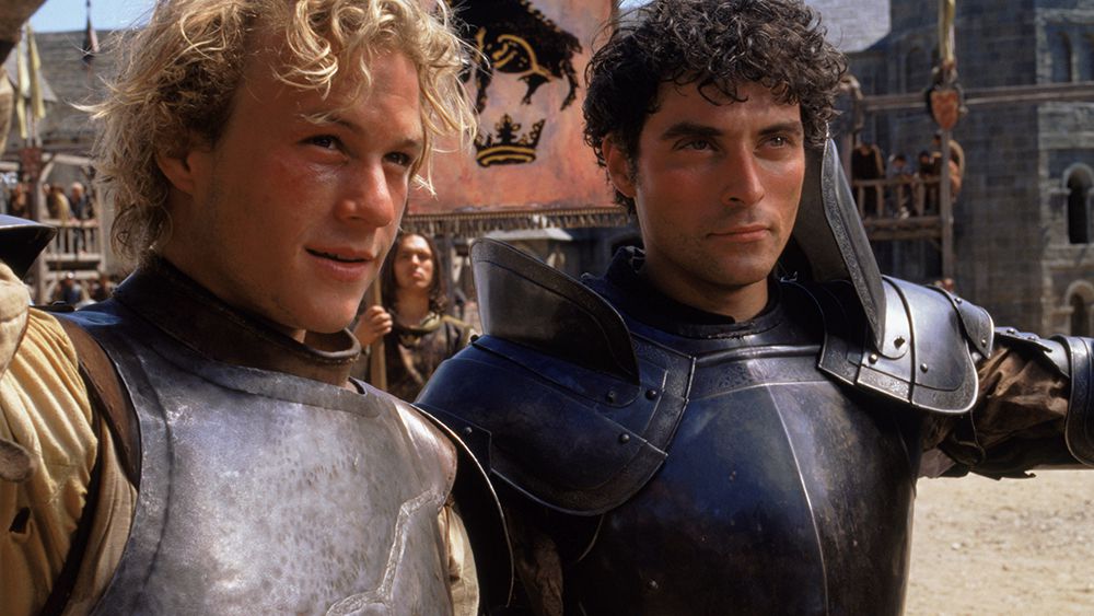 Heath Ledger et Rufus Sewell dans A Knight's Tale