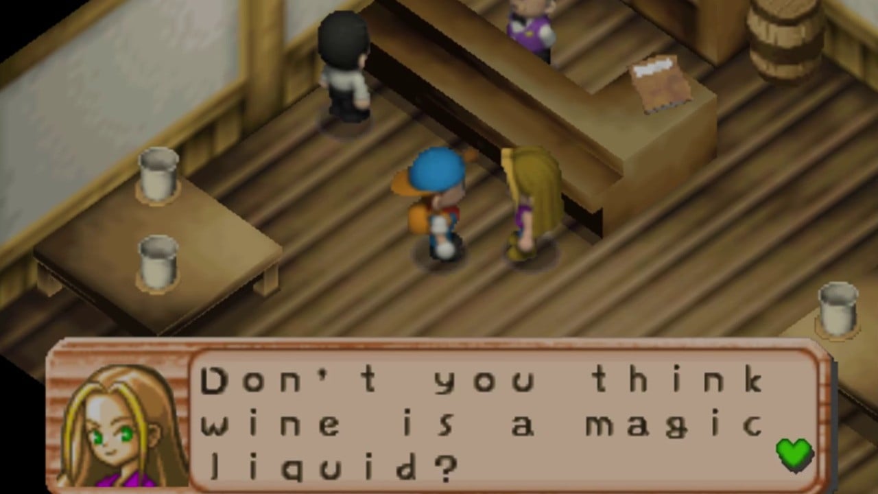 La relation de Harvest Moon 64 avec l'alcool, le 