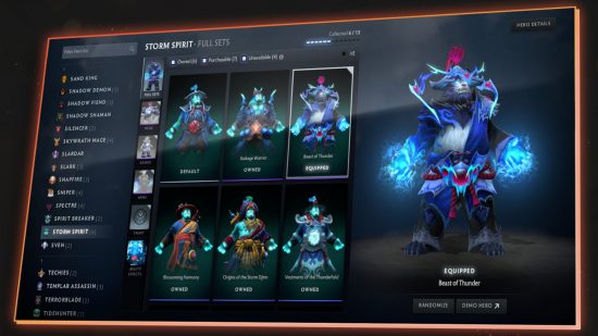 Mise à jour du client d'été Dota 2 - Le nouveau look de l'Armurerie, rempli de tous vos objets cosmétiques.