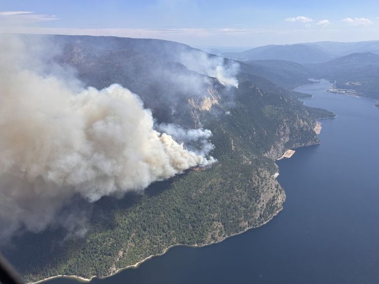 Les vents du week-end attisent les flammes des feux de forêt dans le centre de la Colombie-Britannique, provoquant des ordres d’évacuation