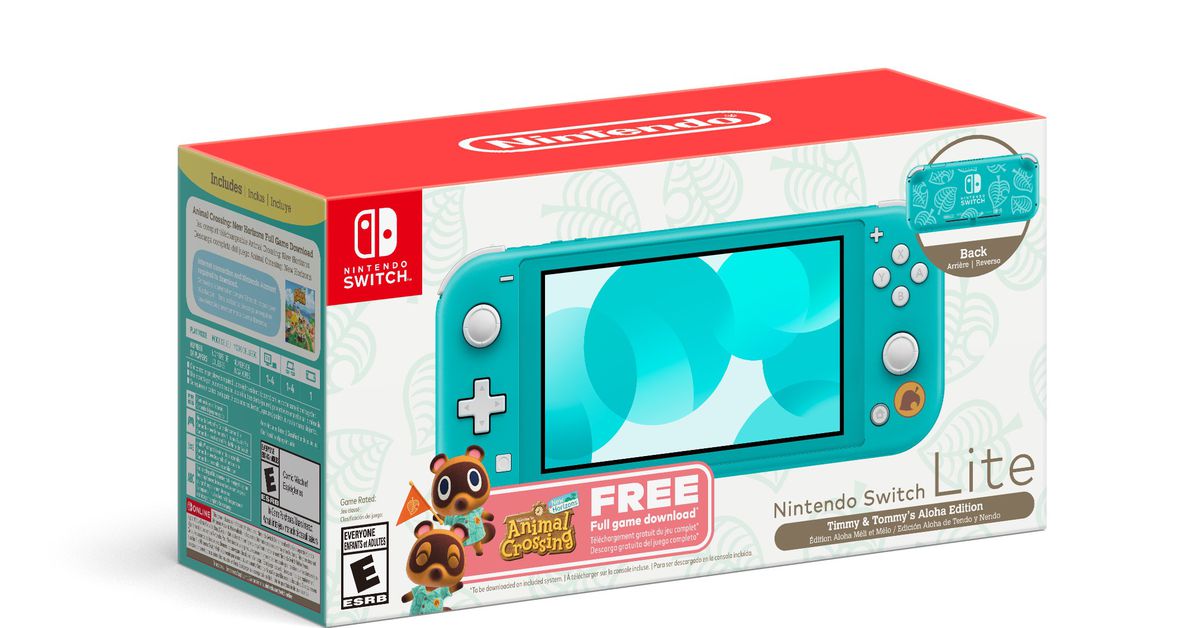 Le nouveau pack Switch Lite de Nintendo est entièrement consacré à Animal Crossing
