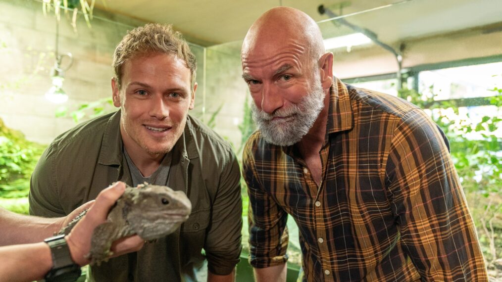 Sam Heughan and Graham McTavish in 