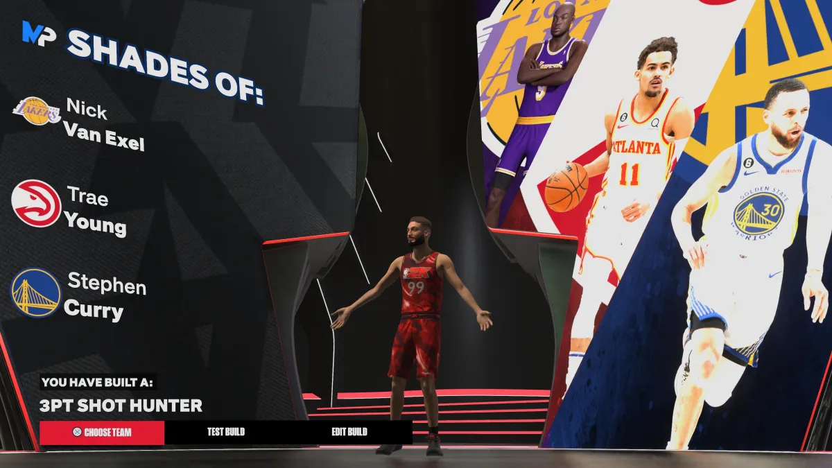 Construction de chasseur de tir à 3 points NBA2K24