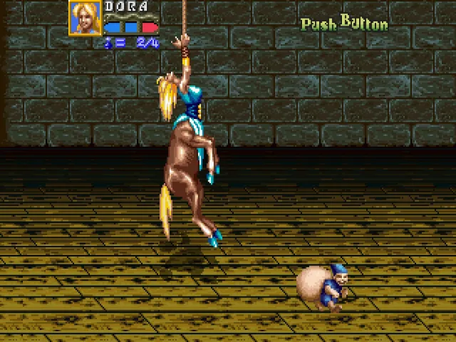 Golden Axe Revenge of Death Adder Dora pendue