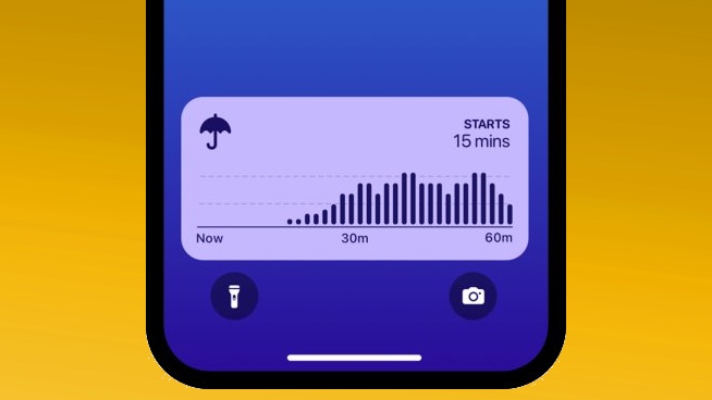 Activités en direct de Carrot Weather dans iOS 16.1