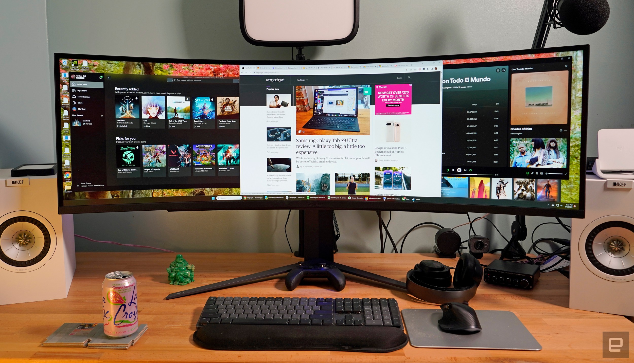 Windows 11 sur le moniteur ultra-large LG UltraGear 49