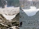 Le dernier glacier de Vancouver rétrécit à cause du changement climatique.  Comparaison de 2006 avec 2022.