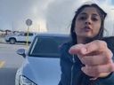 Une femme est filmée lors d'un prétendu incident de rage au volant à Brampton.