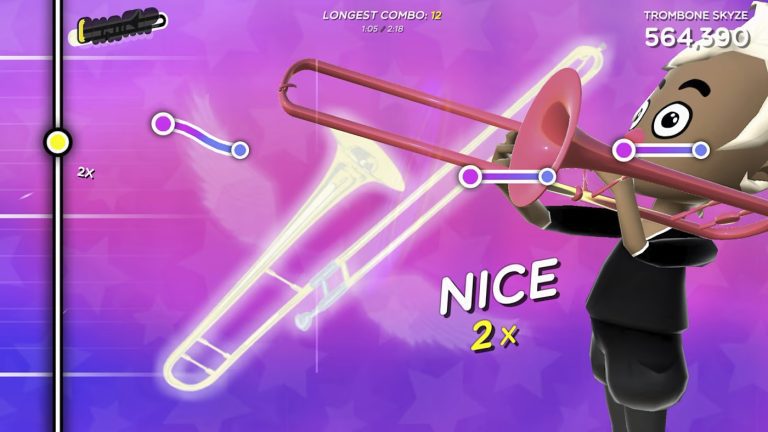 Gameplay de Trombone Champ sur Switch
