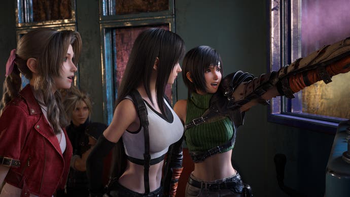 Aerith, Tifa et Yuffie arrivent au Gold Saucer dans Final Fantasy 7 Rebirth